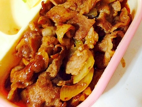 豚肉と玉ねぎのピリ辛炒め